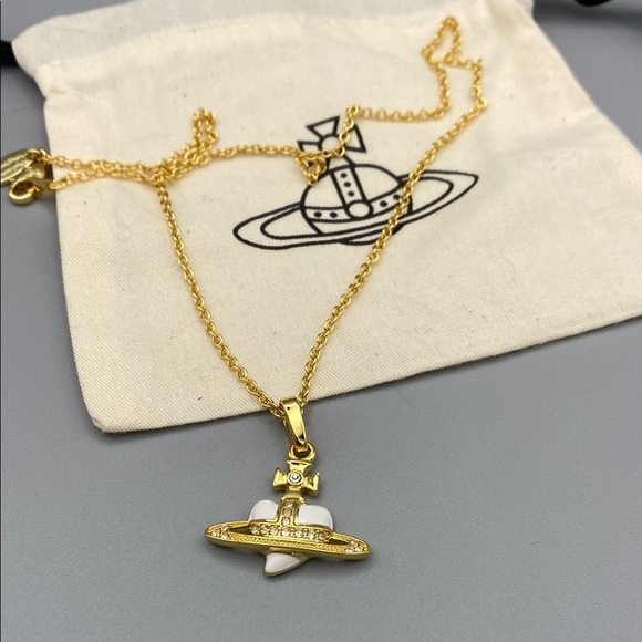Vivienne Westwood Jewelry - Vivienne Westwood Gold and White Necklace